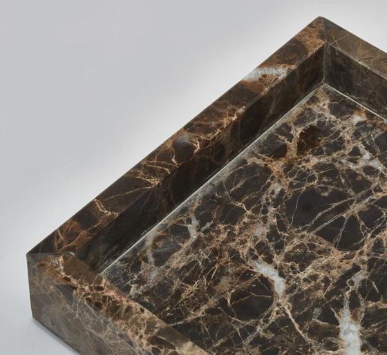 Aquanova Hammam Tablett eckig  braun