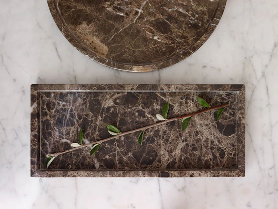 Aquanova Hammam Tablett eckig  braun