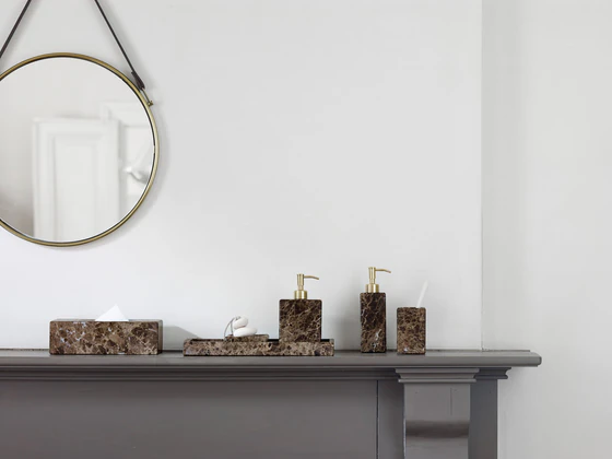 Aquanova Hammam Tablett eckig  braun