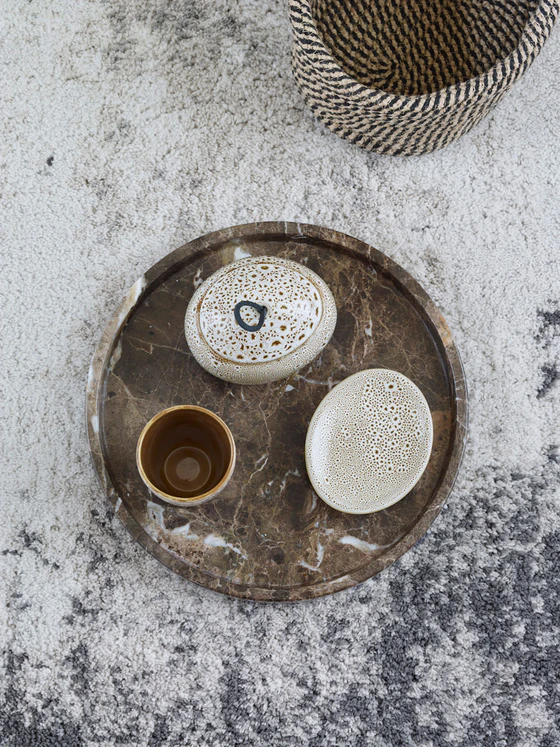 Aquanova Hammam Tablett rund braun