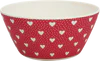 Greengate Bamboo Bowl Penny red small