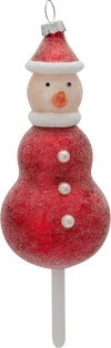 Greengate Snowman glass red  / Anhänger