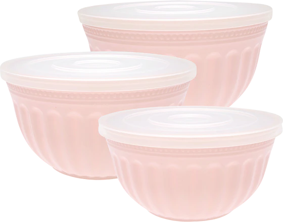 Greengate 3er Set Aufbewahrungsdose mit Deckel / Plastic Bowl w/lid Alice pale pink