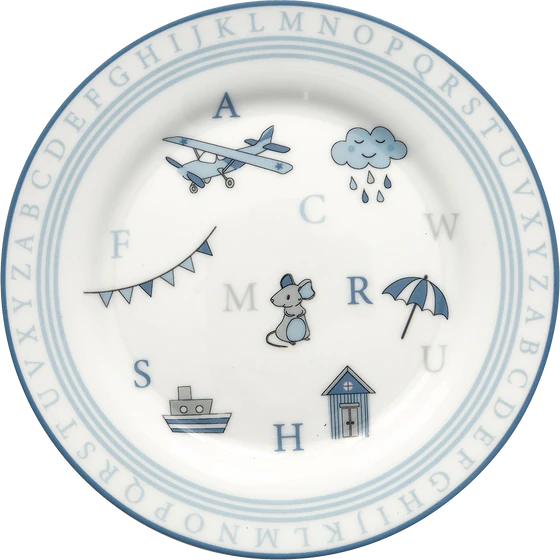 Greengate Kinder Teller Charlie Blue