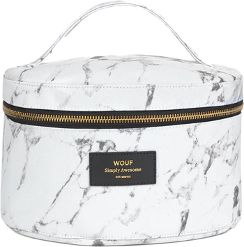 Wouf White Marble XL Beauty Bag