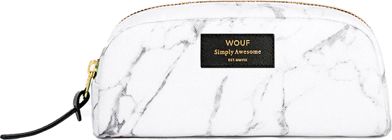 Wouf White Marble Small Beauty Bag