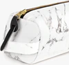 Wouf White Marble Hearts School Pencil Case