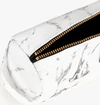 Wouf White Marble Hearts School Pencil Case