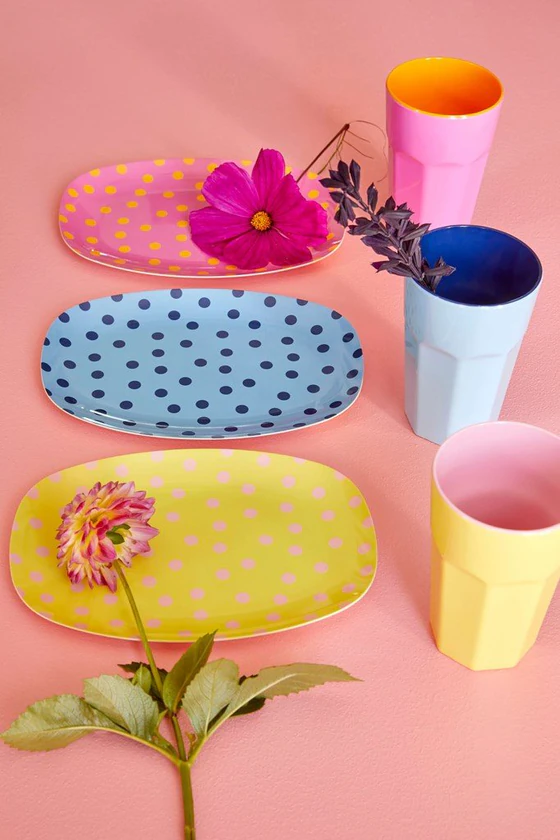 Rice Becher Soft Yellow and Pink Two Tone Tall