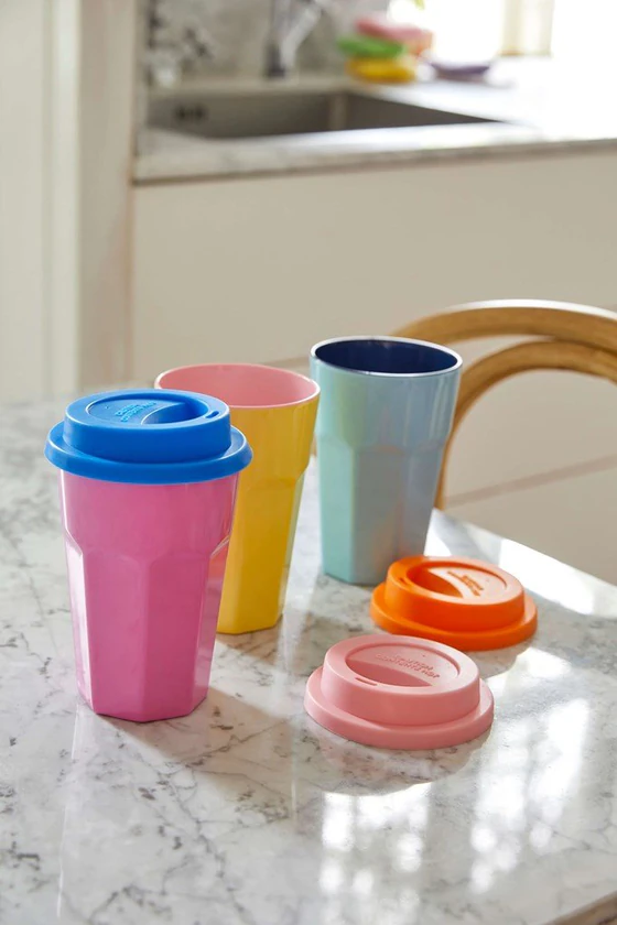 Rice Becher Soft Yellow and Pink Two Tone Tall