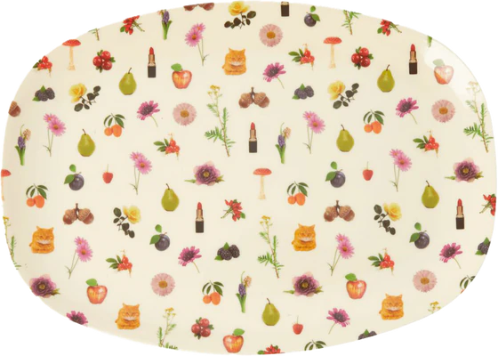 Rice Teller Lipstick Fall Print Rechteckig