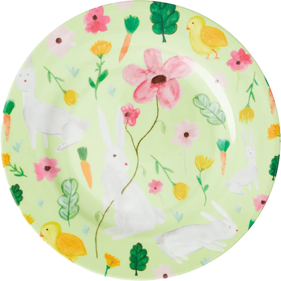 Beilagen Teller Green Easter Print 