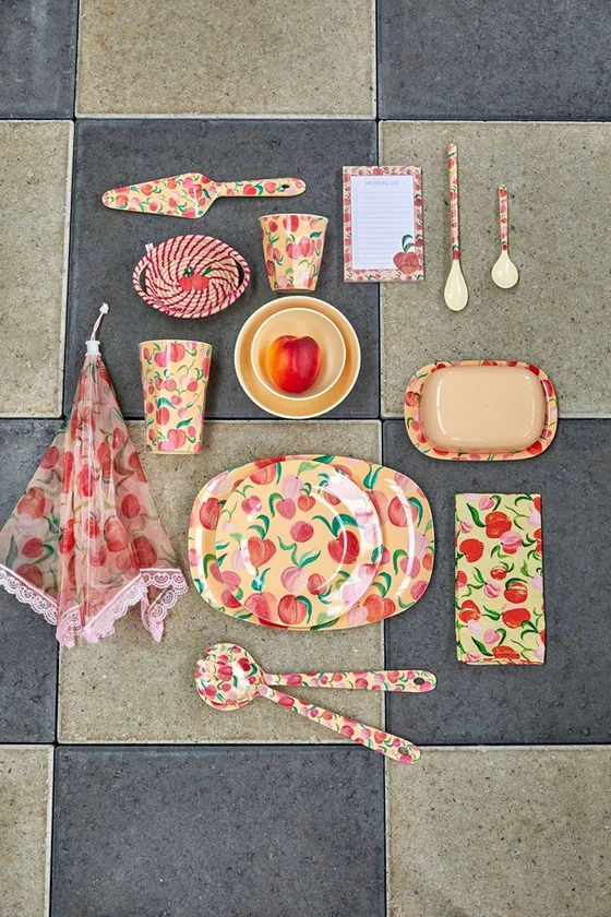 Rice Beilagen Teller Peach Print 