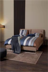 JOOP! Bettwäsche Cornflower Stripes Deep Ocean – Luxuriöser Comfort-Satin mit modernem Design