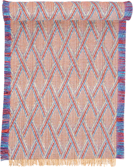 PAD TULUM Red / Aqua Tischläufer 42x150 cm