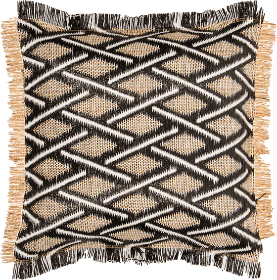 PAD TULUM Black / White Kissenhülle 45x45 cm