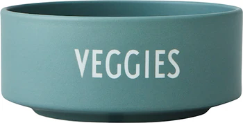 Design Letters Snackschüssel Porzellan Veggies dark green 