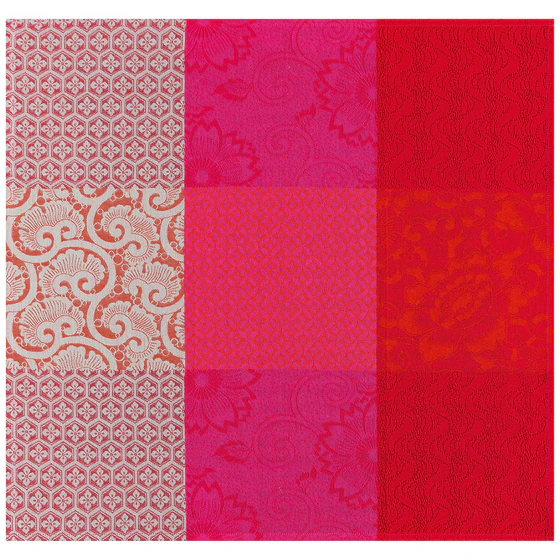 Le Jacquard Francais FLEURS DE KYOTO Cherry Serviette