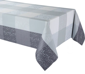 Le Jacquard Francais FLEURS DE KYOTO Mist Tischdecke beschichtet