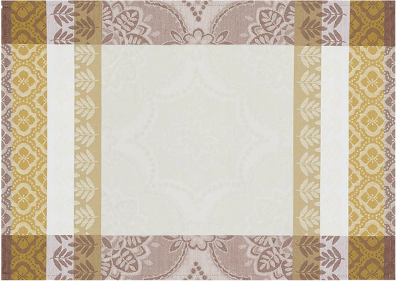 Le Jacquard Francais BASTIDE Ivory Tischset beschichtet
