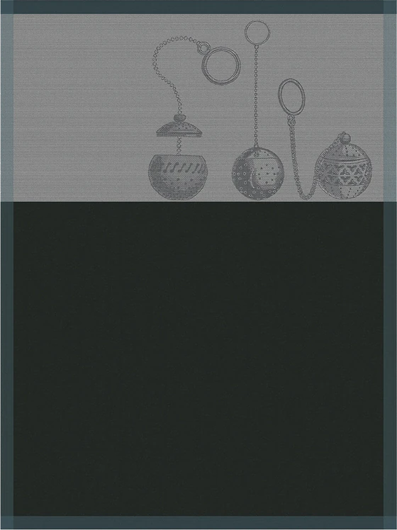 Le Jacquard Francais INFUSION Argente / Grey Geschirrtuch