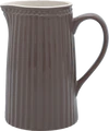 Greengate Kanne Alice | Zeitloser Keramikkrug in dark chocolate 1 Liter | Hochwertiger Jug
