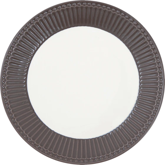 Greengate Plate Alice Dark chocolate  23 cm