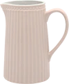 Greengate Kanne Alice | Zeitloser Keramikkrug in creamy fudge 1 Liter | Hochwertiger Jug