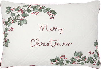 Greengate MERRY CHRISTMAS White Cushion / Kissen  