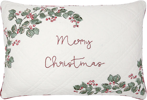 Greengate MERRY CHRISTMAS White Cushion / Kissen  