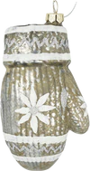 Greengate MITTEN SNOWFLAKE Grey Large Weihnachtskugel
