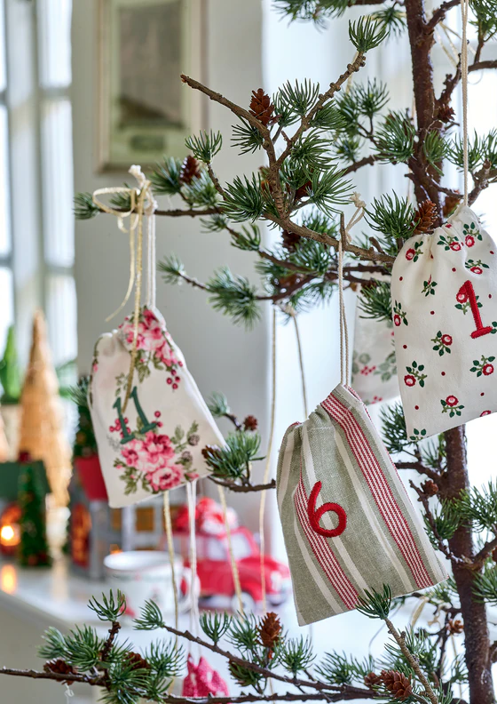 Greengate MITTEN SNOWFLAKE Grey Large Weihnachtskugel