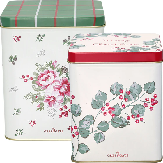 Greengate CHARLINE White Aufbewahrungsbox 2er Set