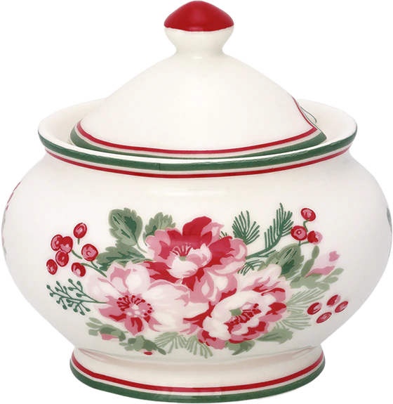 Greengate CHARLINE White Zuckerdose