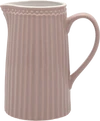 Greengate Kanne Alice | Zeitloser Keramikkrug in hazelnut brown 1 Liter | Hochwertiger Jug