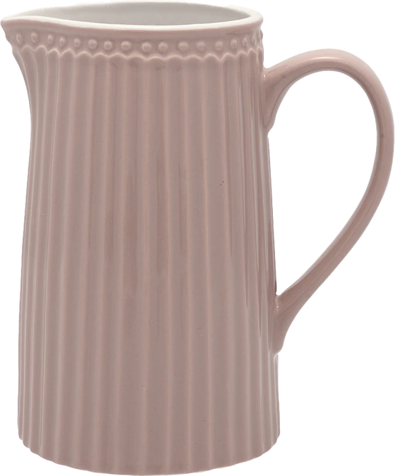 Greengate Kanne Alice | Zeitloser Keramikkrug in hazelnut brown 1 Liter | Hochwertiger Jug