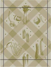 Le Jacquard Francais Légumes au jardin Beige / Asperge Geschirrtuch