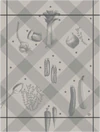 Le Jacquard Francais Légumes au jardin Grey / Champignon Geschirrtuch