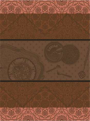 Le Jacquard Francais Tsar Brown / Oscietre Geschirrtuch