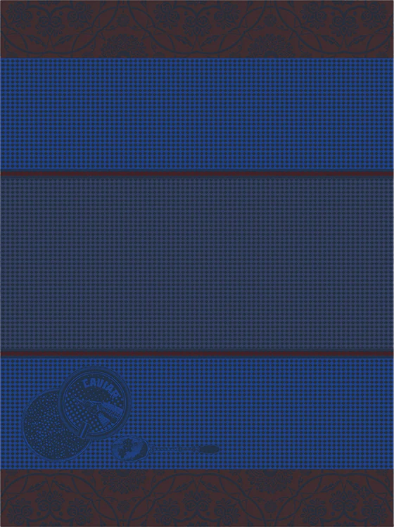 Le Jacquard Francais Tsar Blue / Beluga Küchenhandtuch