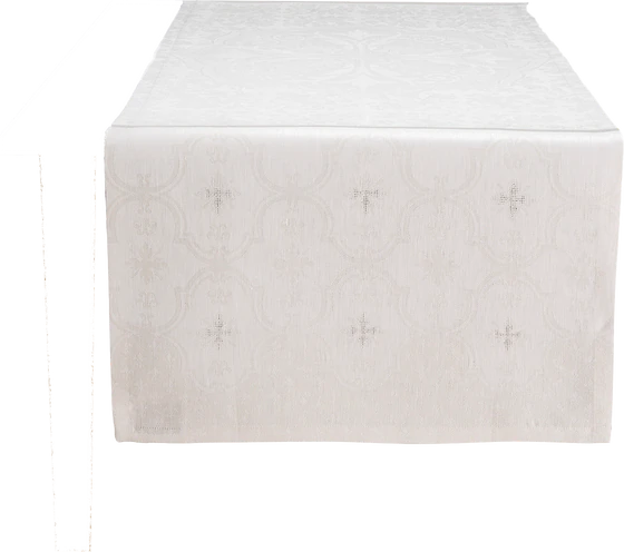 Le Jacquard Francais Tischläufer Armoiries Off white / Lya
