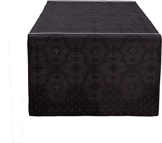 Le Jacquard Francais Tischläufer Armoiries Black / Jais