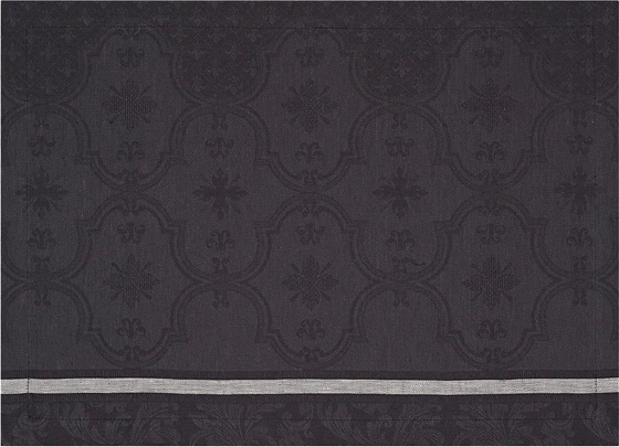 Le Jacquard Francais Tischset Armoiries Black / Jais