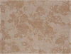 Le Jacquard Francais Casual Flower Brown / Noisette Tischset Leinen /beschichtet 