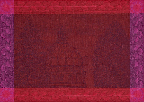 Le Jacquard Francais Symphonie Baroque Maroon / Opera Tischsets 