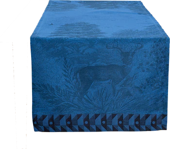 Le Jacquard Francais Foret Enchantee Celeste / Blue Tischläufer 