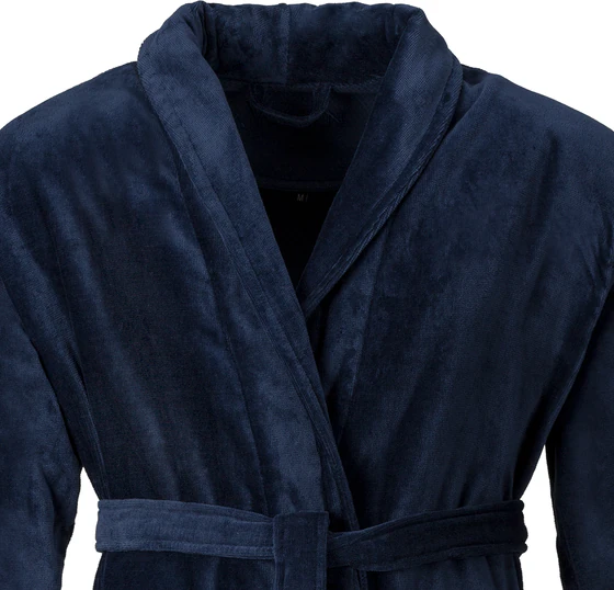 Vossen Feeling-L Herren Bademantel in Winternight: Eleganter Winterkomfort