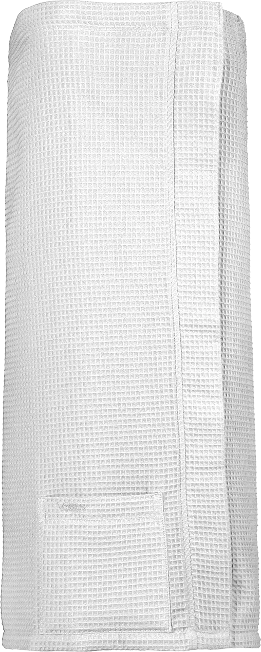 Vossen Well-L Damen Saunakilt in Weiß: Eleganz & Funktionalität