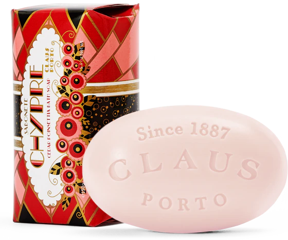 Claus Porto Chypre Cedar Poinsettia Seife