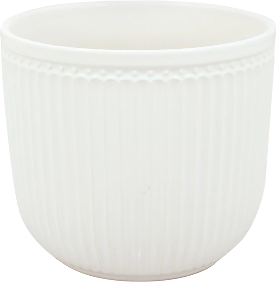 Greengate Alice White Flower pot